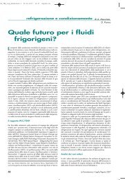 Quale futuro per i fluidi frigorigeni? - La Termotecnica