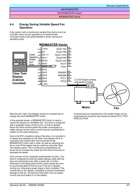 MicroMaster 6SE92 - ECT Sales & Service