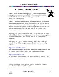 Readers Theatre Scripts