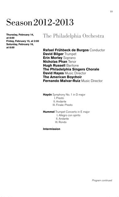 Carmina burana.pdf - The Philadelphia Orchestra