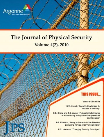 PDF - The Journal of Physical Security - Argonne National Laboratory