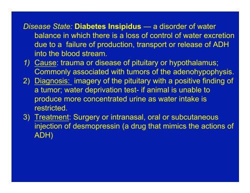 Diencephalon and Hypothalamus Objectives