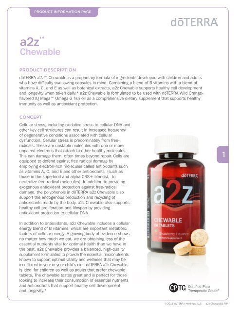 A2Z Chewable - dōTERRA - Essential Oils