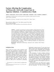 Factors affecting the complexation of polyacrylic ... - ResearchGate