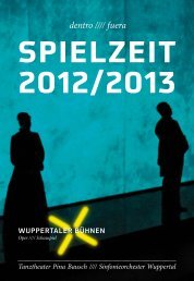 Spielzeitbuch 2012/2013 - Wuppertaler Bühnen