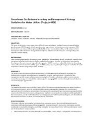 Greenhouse Gas Emission Inventory and Management Strategy ...