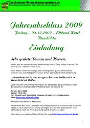 Einladung Jahresabschluss Weinböhla 2009 - MB-Riskmanagement