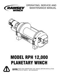 Ramsey RPH12000 Planetary Winch