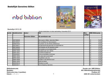 Bekijk de bestellijst Wakkere Muis / Geronimo Stilton - M'zine - Biblion