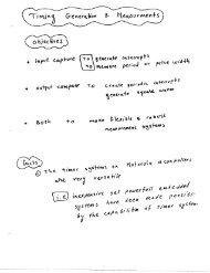 Timing Generation and measurements