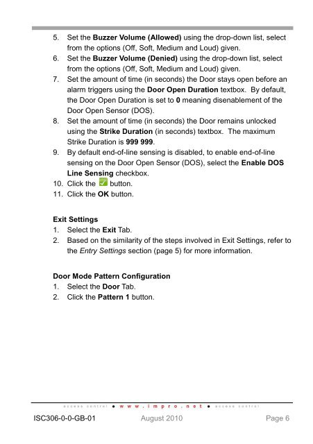 IXP20 Web Interface User Manual - NO access