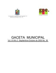 Gaceta Municipal 36 (Octubre 2009) - Guadalupe