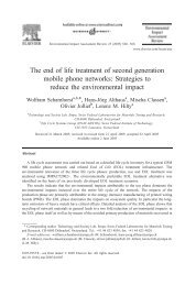 The end of life treatment of second generation mobile phone ... - Empa