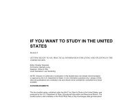 Practical Information for Living and Studying in the ... - About the USA