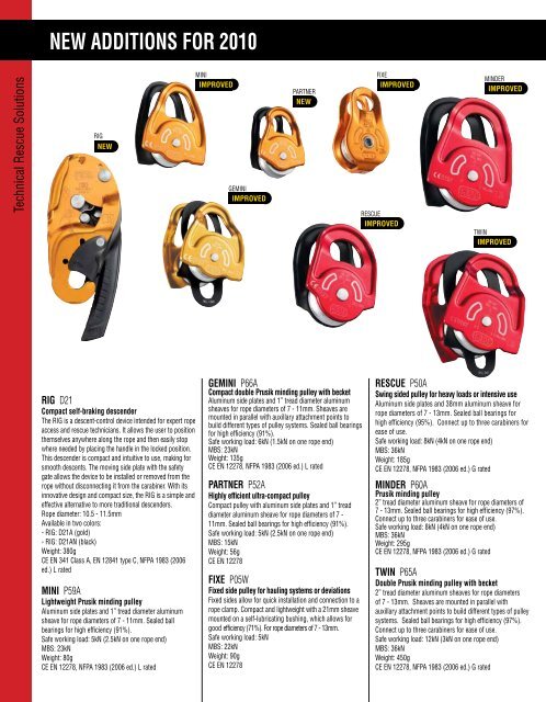 TECHNICAL RESCUE SOLUTIONS - Rescue Response Gear