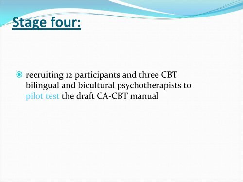 Culturally Adapted Cognitive Behavioural Therapy for Latin ...