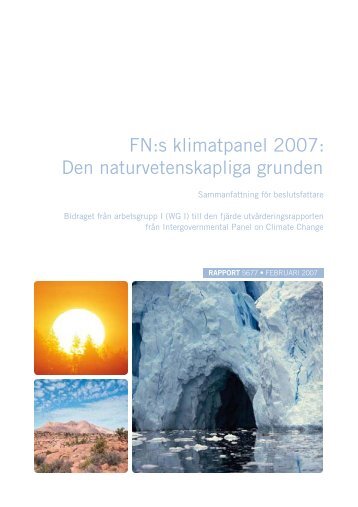 FN:s klimatpanel 2007: Den naturvetenskapliga grunden - IPCC