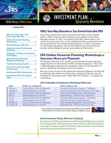 FRS Investment Plan Quarterly Newsletter - 1st ... - Lake County