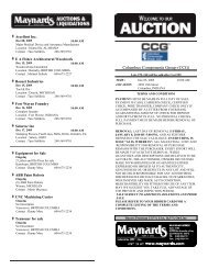 Columbus Components Group (CCG) - Maynards Industries