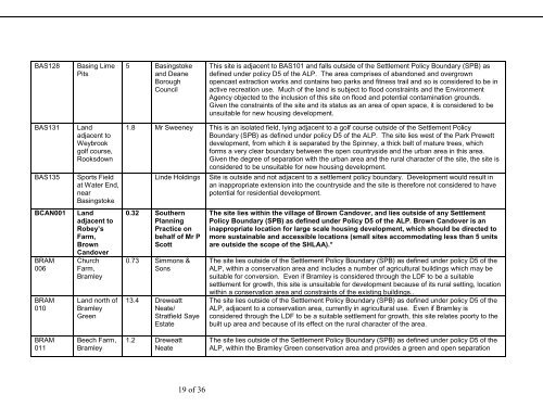 SHLAA _version 6_ - 2011 Update Document - Basingstoke and ...