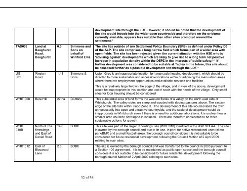 SHLAA _version 6_ - 2011 Update Document - Basingstoke and ...