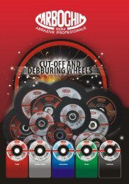 Cut-off and deburring wheels (english version) - Carbochim SA