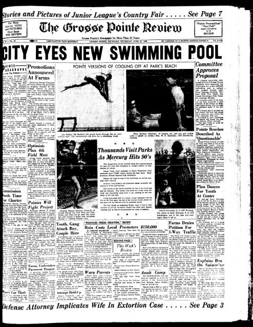 See Page 3 toriesand Pictures of Junior League's - Local History ...