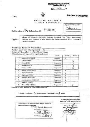 Azienda Territoriale per l'Edilizia Residenziale Pubblica - Consiglio ...