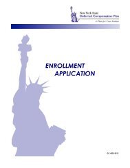 Enrollment Form - New York State Deferred Compensation