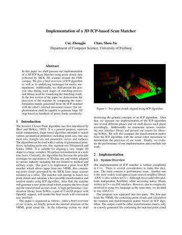 Implementation of a 3D ICP-based Scan Matcher