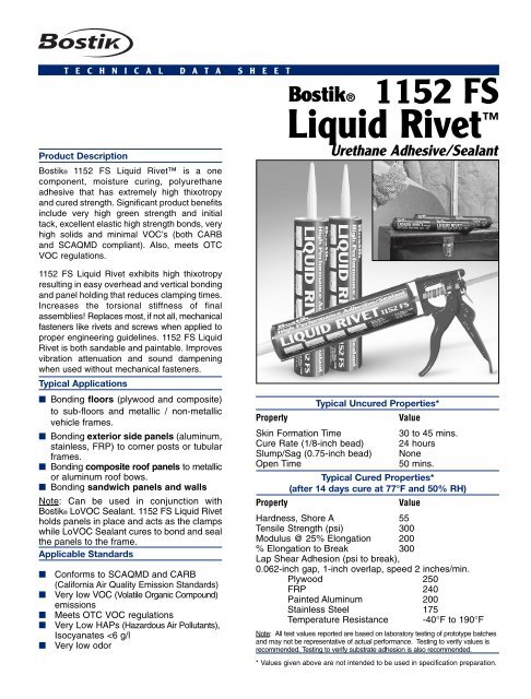 Liquid Rivetâ¢ - Bostik, Inc