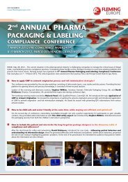 Post Conference PR - Pharma - Fleming Europe