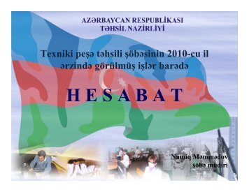 HESABAT - TÉhsil Nazirliyi