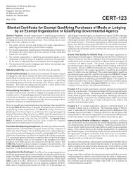 CERT-123, Blanket Certificate for Exempt Qualifying ... - CT.gov