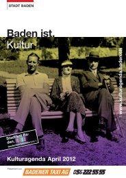 Baden ist. Kultur - Veranstaltungen - Baden