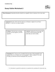 Essay Outline Worksheet 2 - EDSITEment