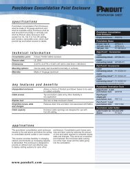 WW-RKSP49 (Punchdown Consolidation Point Enclosure ... - Panduit