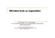 Off-label bruk av legemidler - Nasjonalt kompetansenettverk for ...