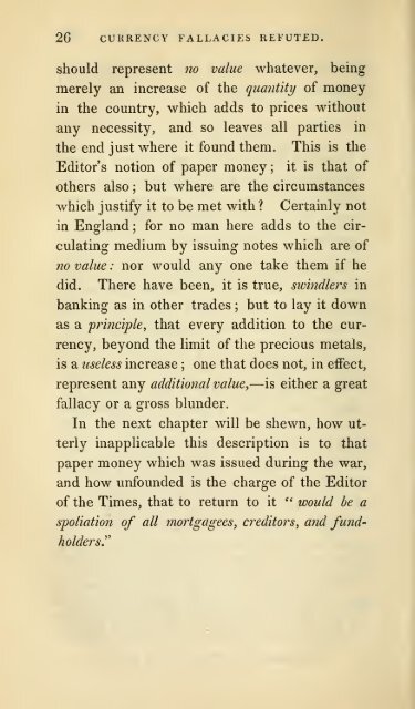 Currency fallacies refuted, and paper money ... - University Library