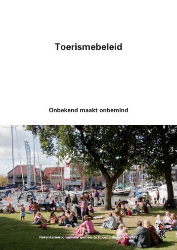 1212_omslag toerismebeleid.indd - Gemeente Hoorn