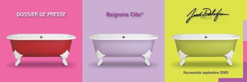 DOSSIER DE PRESSE Baignoire ClÃ©oÂ® - Jacob Delafon