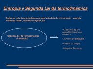 Entropia e Segunda Lei da termodinÃ¢mica - CEUNES