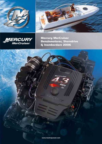 Mercury MerCruiser Bensinmotorer, Sterndrive ... - mercurymarine.dk