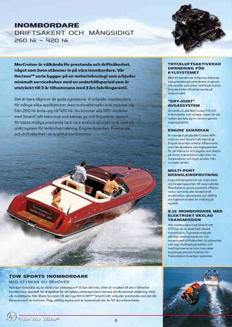 Mercury MerCruiser Bensinmotorer, Sterndrive ... - mercurymarine.dk