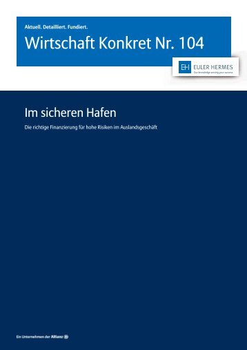 Wirtschaft Konkret Nr. 104 - Im sicheren Hafen