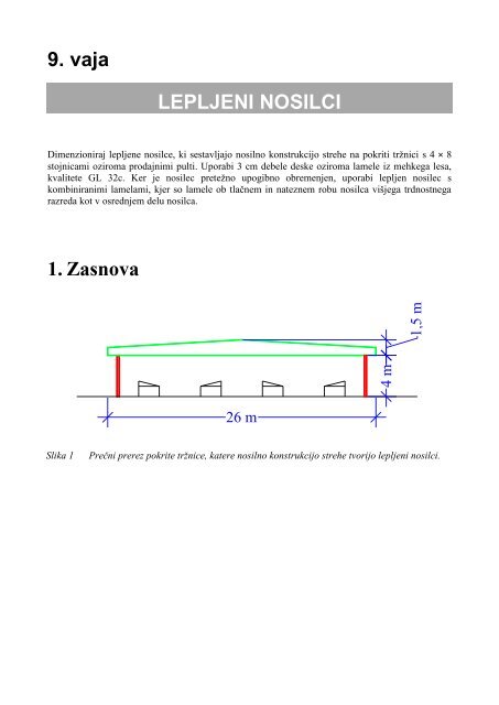 9. vaja LEPLJENI NOSILCI 1. Zasnova