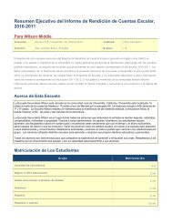 Resumen Ejecutivo del Informe de Rendición de Cuentas Escolar ...