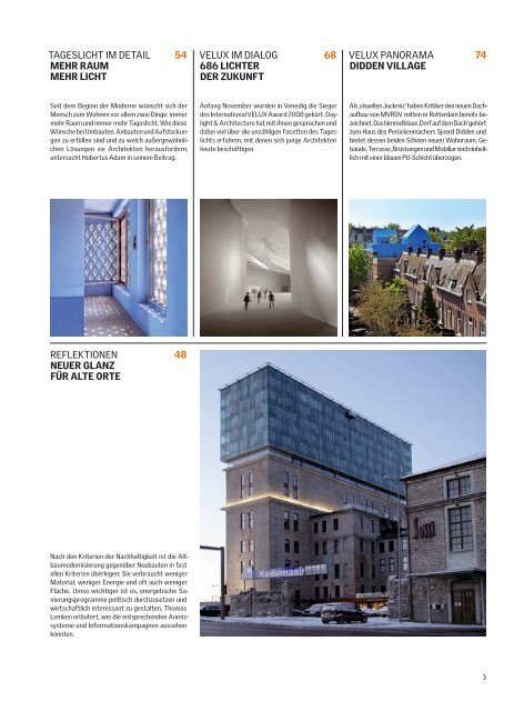 Daylight & Architecture | Architektur-Magazin von VELUX, Ausgabe ...