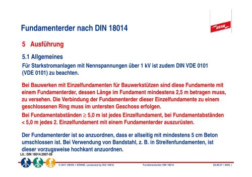 Fundamenterder nach DIN 18014 - Stadtwerke Erkrath