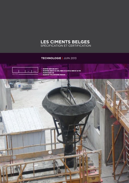 Les ciments belges : specification et certification - Febelcem